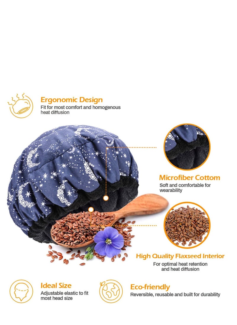 SYOSI - Flaxseed Deep Conditioning Heat Cap - Cordless 100% Safe Microwave Hot Cap for Steaming Hair Styling and Treatment Steam Cap Steaming Haircare Therapy - Image 1