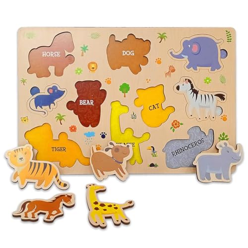 Webby Animal Educational Wooden Puzzle for Kids - Image 5