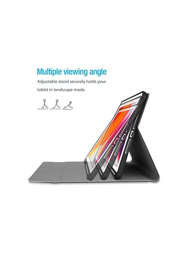 Procases Keyboard Case For Ipad 10.2 9Th Generation 2021/ 8Th Gen 2020/ 7Th Gen 2019, Wireless Magnetically Detachable Keyboard And Stand Folio Case For 10.2" Ipad 9Th/8Th/7Th, Auto Sleep/Wake -Black - Image 2