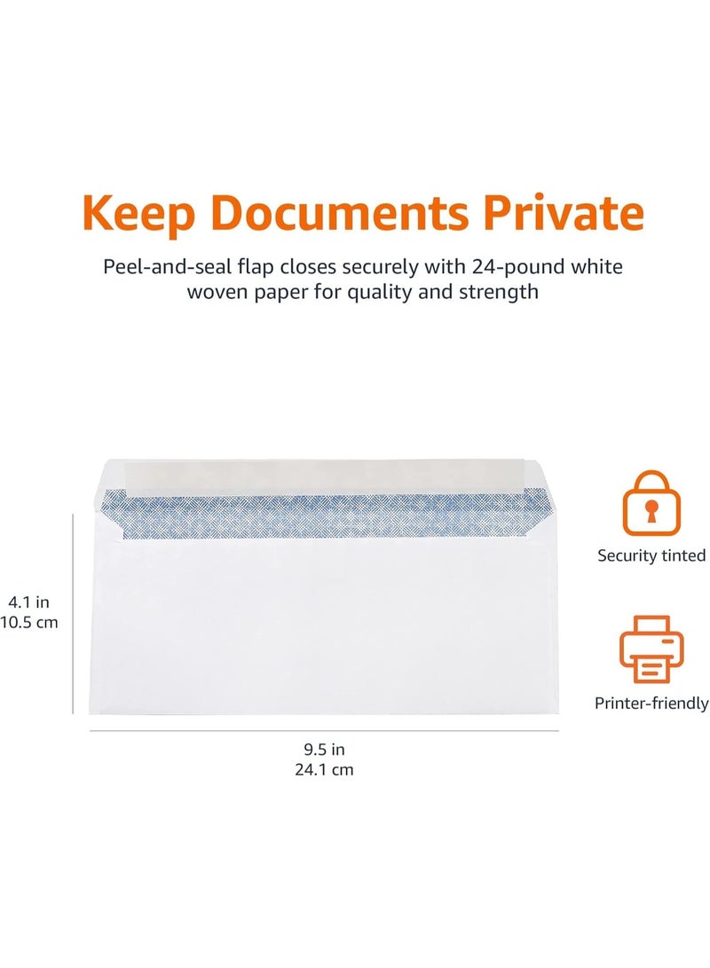 MOMENT White Envelopes, 22 x 11cm Peel & Seal Mailing Envelope for Posting Home Office and Ecommerce , pack of 50 - Image 3