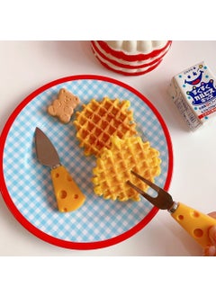 Chavin Stainless Steel 4 Piece Breakfast Cheese Knife Slicer Fork Set CIN622  - Image 5