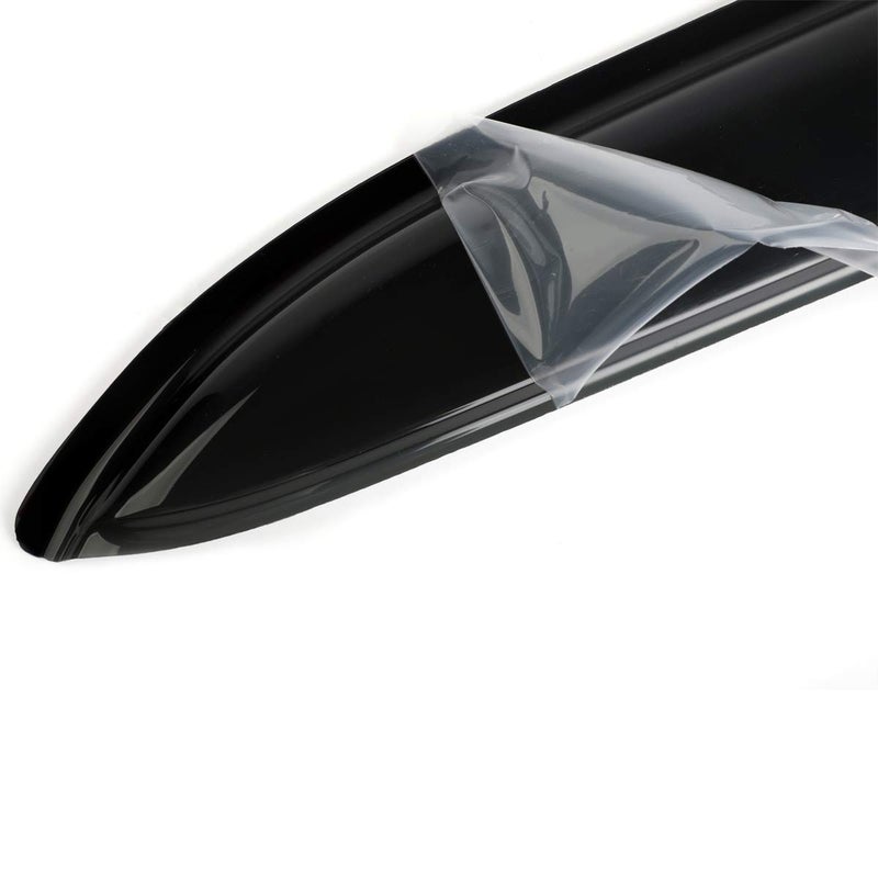 Puermto Side Window Wind Deflectors fit for 2005-2015 Nissan Xterra,4pcs Out-Channel Tape On Dark Smoke Nice Rain Guards Set, Window Visor 94539 - Image 5