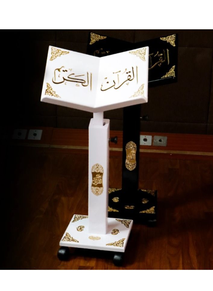 ريبنيو ستاند جديد لكتاب القرآن الكريم ، حامل مصحف قابل للتعديل ، حامل المصحف - أسود  - Image 2