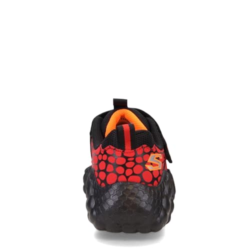 SKECHERS حذاء سكيشرز للأطفال من سكيش-أو-سورس مع أضواء، أحمر/أسود، 3.5 للأطفال الكبار - Image 5