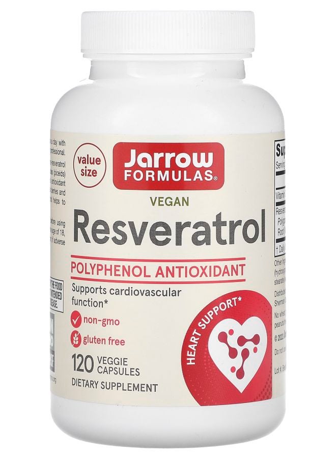jarrow formulas Resveratrol 120 Veggie Capsules