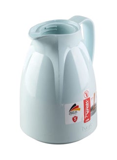 Valk Vacuum Flask With Double Wall Glass (1 Liter) | Wide Mouth With Anti-Leakage Cap Double Walled Travel Mug | Liter White Color, 04-387  - Image 3