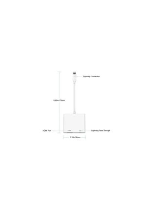 HDMI Adapter For Apple iPhone, iPad, iPod Devices White - pzsku/Z5114F5917841DC2D65E8Z/45/_/1722090018/c36b6da0-31f8-4e11-af96-b15b32b9a642