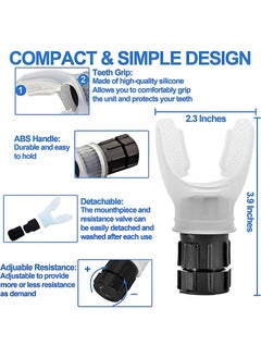 Aikanbo Lung Breathing Training Device，Air Therapy Device，Improve Physique，Adjustable Exercise Trainer for Fitness Training，Easy to Use，Suitable for Daily Care and Exercise  - Image 3