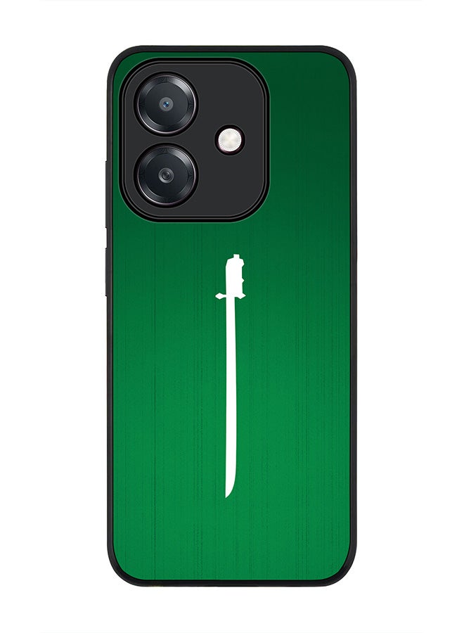 Stylizedd For Oppo A5i Case,Slim fit Camera Protection, Shockproof Thin Phone cover  - Sword Of Saudi