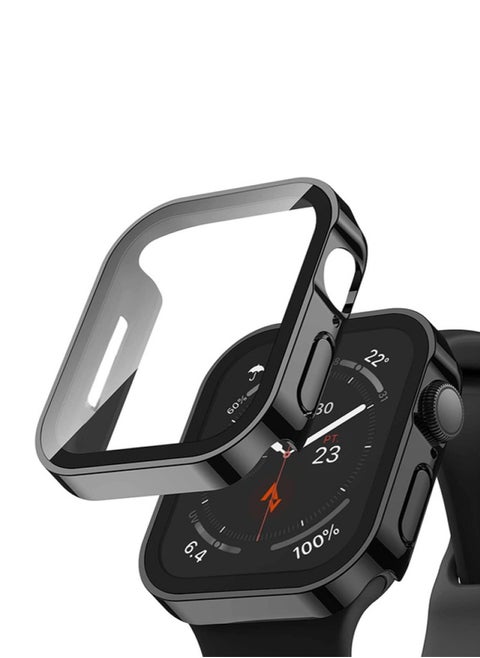 Case Compatible with Apple Watch 41mm Series 8/ 7/9 with Built-in Tempered Glass Screen Protector, Full Coverage Hard PC Ultra-Thin Protective Cover for iWatch
