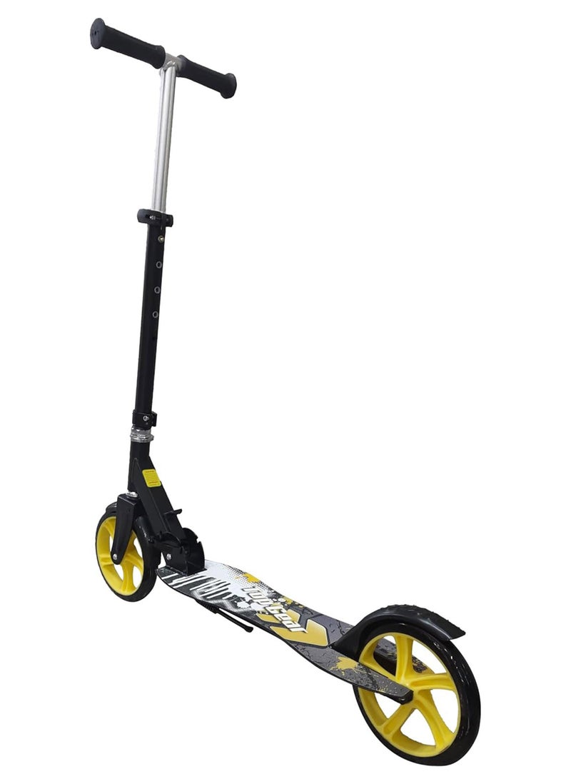 Top Gear Kick Scooter TG 9020 for Kids Ages 5+ with Weight Capacity 60kgs Foldable - 2 Wheels Scooter and Adjustble Height - Yellow - Image 2