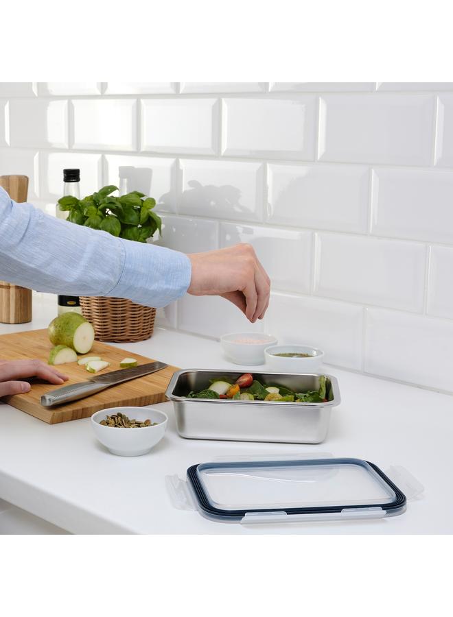 Zaboon Food container with lid, rectangular stainless steel/plastic, 1.0 l - Image 2