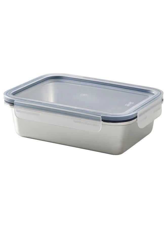Zaboon Food container with lid, rectangular stainless steel/plastic, 1.0 l - Image 1