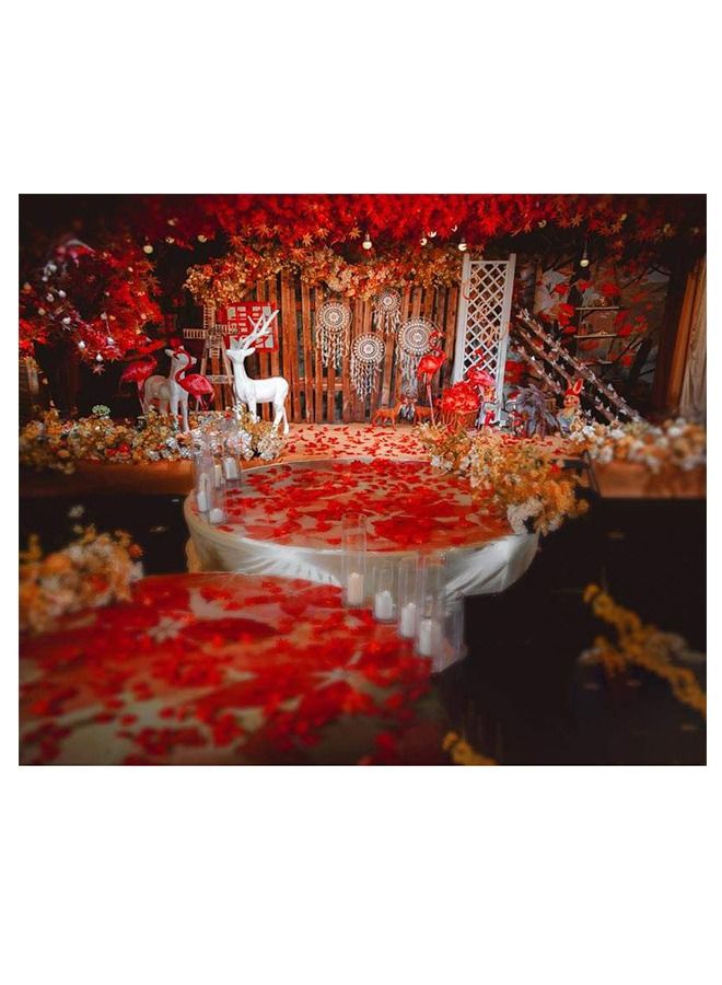 1000 Pieces Burgundy Artificial Rose Petals, Flower Decoration for Wedding Party (Wine Red) - Image 5