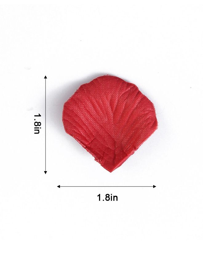 1000 Pieces Burgundy Artificial Rose Petals, Flower Decoration for Wedding Party (Wine Red) - Image 3