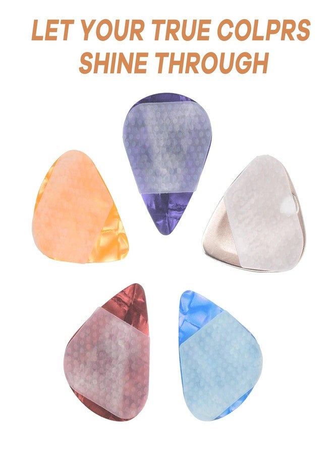 Fematin 32pcs Guitar Picks Grips, Soft Silicone, Clear, Anti Slip, Reusable, Compatible with Bass Guitar, Mandolin, Ukulele, Auto Harp - Image 5