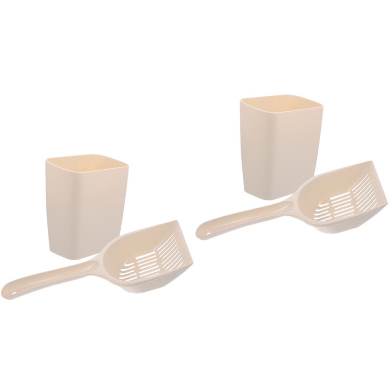 2pcs Portable Cat Litter Cleaning Tool Set Kitten Litter Scoop Pet Sand Shovel Cleaning Tool Pet Cat Cleaning Accessories ( ) - Image 4