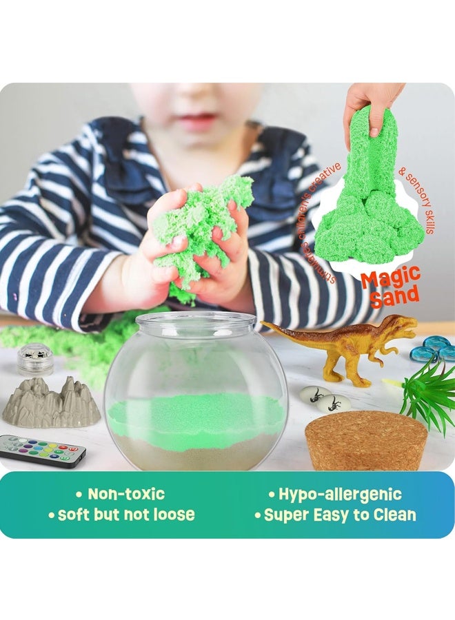HALAMODO Dinosaur Gifts for Boys - Dinosaur Terrarium Kit for Kids - Birthday Gift for Boys Ages  6 7 8-12 Year Old - DIY Dinosaur Toys for Boys - Arts and Crafts Kit for Kids - Image 5