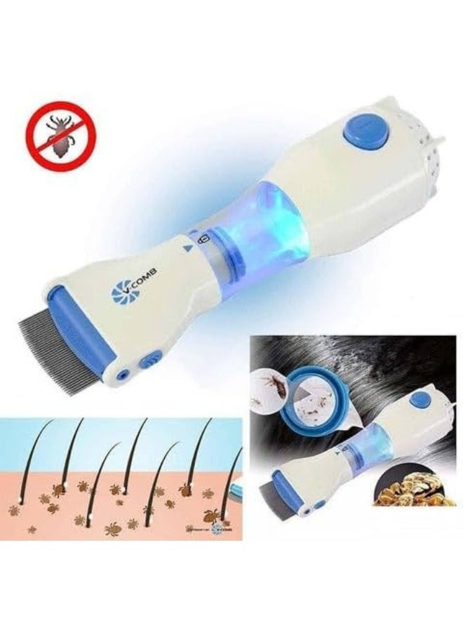 Generic - Electric Head Lice Vacuum Comb, Electric Comb Lice Removal, Head Lice Treatment, Electric Head Lice Comb, Hair Cleaner Is Easy To Use And Suitable For Children - Image 1