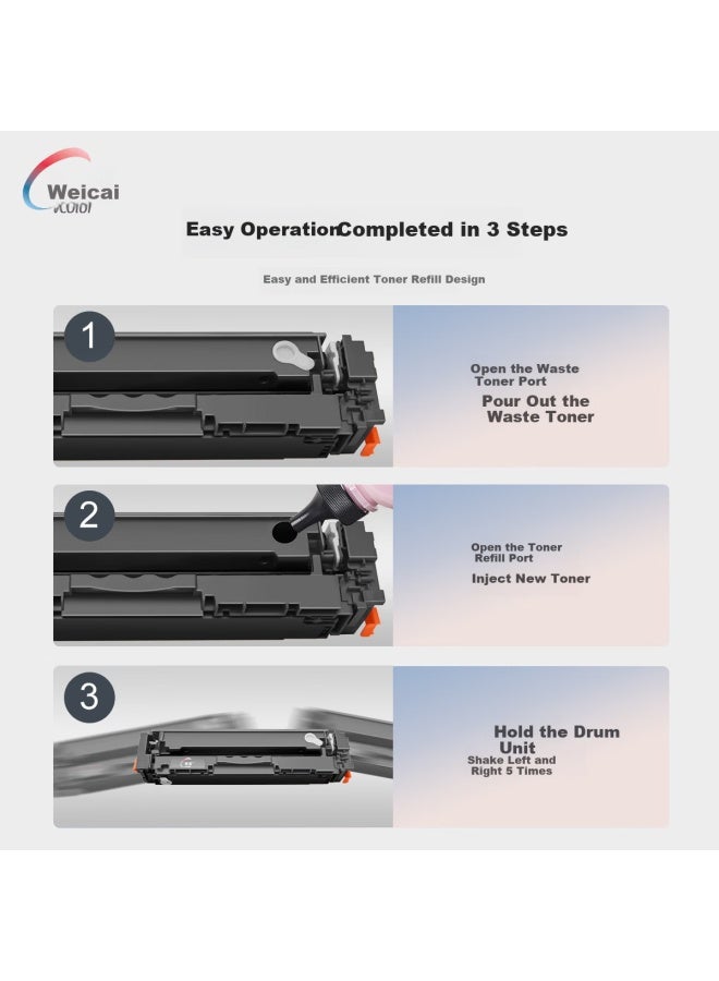 Vcolor 206a/w2110a Toner Cartridge Compatible With Hp M283fdw/fdn/282nw/255dw Laser Printer Copier Ink Cartridge Powder Box - Image 5