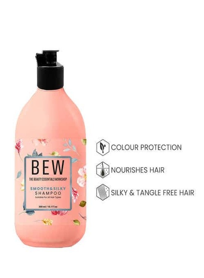 BEW Smooth & Silky Shampoo, 300 ml, Floral Aroma - Image 3