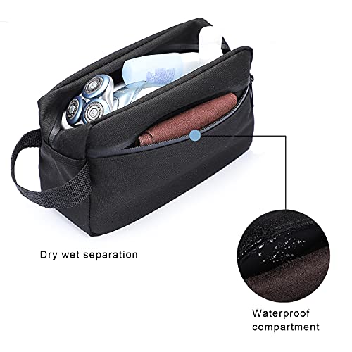 Etercycle Toiletry Bag for Men, Portable Travel Toiletry Organizer Bag,Shaving Bag for Toiletries Accessories (Black) - Image 3