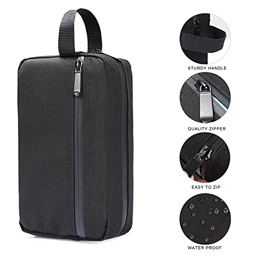 Etercycle Toiletry Bag for Men, Portable Travel Toiletry Organizer Bag,Shaving Bag for Toiletries Accessories (Black) - Image 2