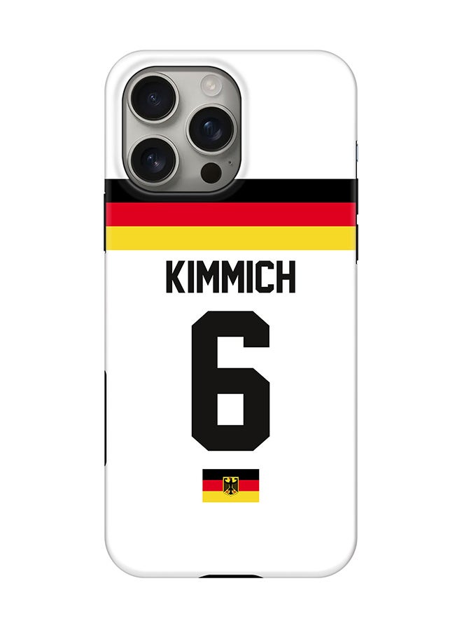 Stylizedd Tough Pro Magnetic Case for iPhone 16 Pro Max, Dual Layer hybrid PC + TPU Mobile Cover Matte - Football - Germany,  Kimmich - Image 1