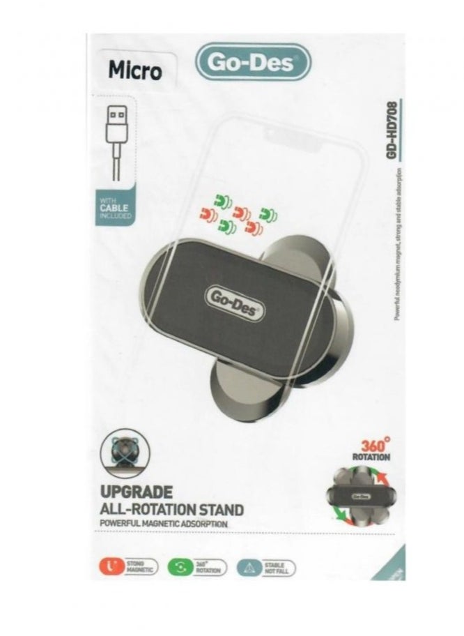 JAJEEK Full Rotation Car Phone Magnet – Secure, Convenient, and Adjustable Mount for Your Phone - Image 4