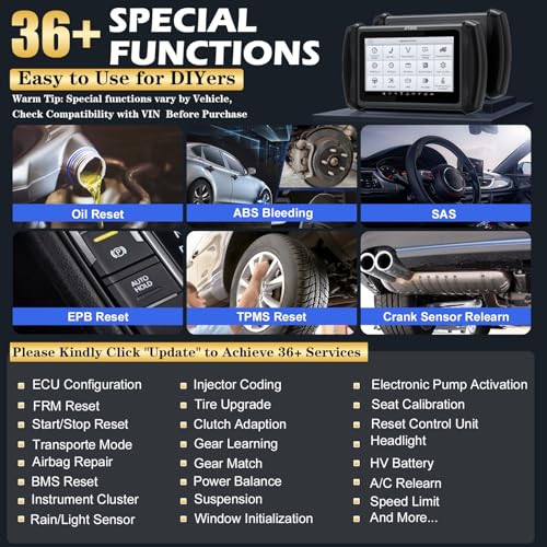 XTOOL IP819 V2.0 Bidirectional obd2 Scanner, 2025 Upgraded Scan Tool with Active Test, PMI Function, 36+ Resets, ECU Coding, Guided Function for VAG, All Systems Diagnosis for All Cars, 3-Year Update - Image 5