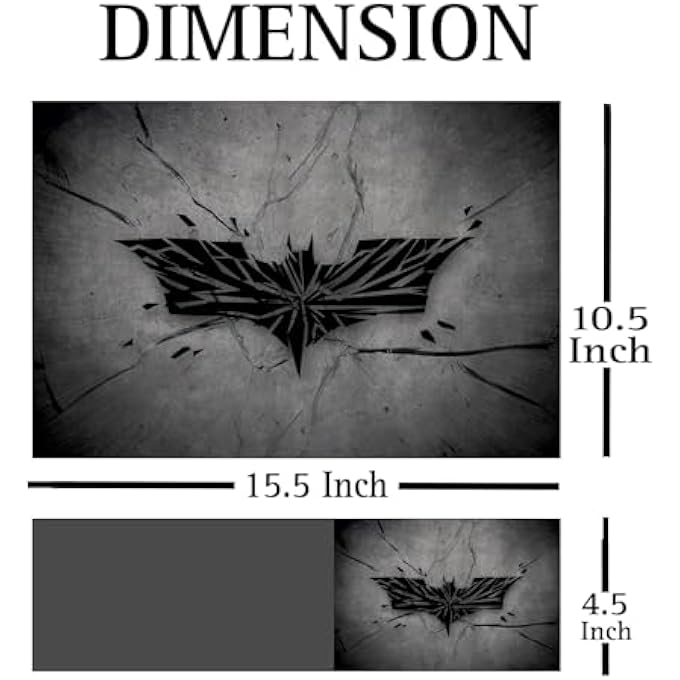 rayihni FULL LAPTOP SKIN STICKERS HD QUALITY STICKER FOR LAPTOPS UPTO 15.6" COMPATIBLE WITH APPLE/DELL/HP/LENOVO/ACER/ASUS/SONY (DUSTPROOF|WATERPROOF|SCRATCHPROOF|REUSABLE) - BATMAN BK FL1 - Image 2