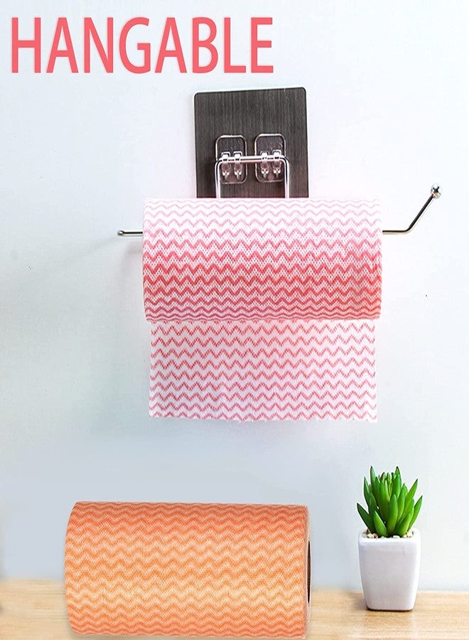 ستار ماستر مناديل مطبخ قابلة لإعادة الاستخدام، مناديل ورقية، مناشف ورقية قابلة للطي، مناشف ورقية للتنظيف، مناديل ورقية لتنظيف أسطح المطبخ والأرضيات، تستخدم أيضًا لتغليف الطعام، قماش قابل للغسل، غير منسوج للمنزل والمطبخ (قطعتان) - Image 4