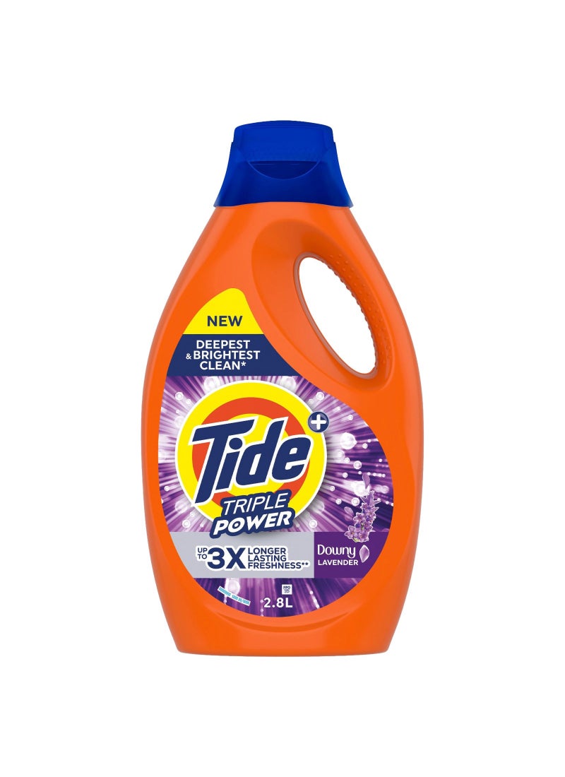 Tide Triple Power With A Touch Of Downy Lavender Liquid Detergent 2.8L - Image 1