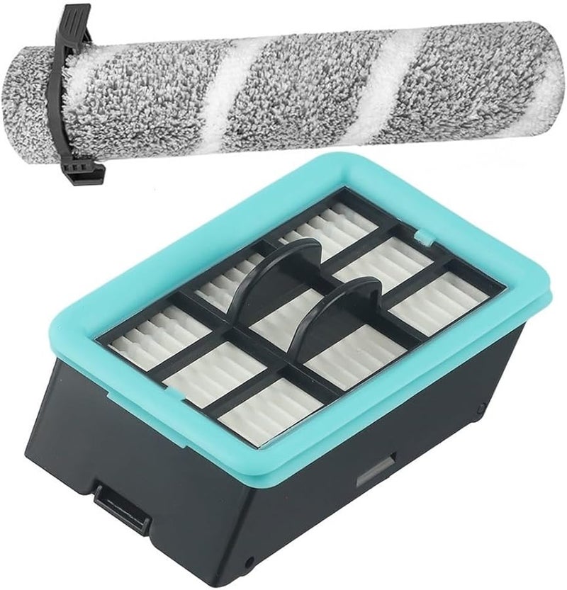 Replacement Roller Brush and Washable Filter for 4157 4111A 4109 4088 Floor Scrubber 2 Pcs - Image 4