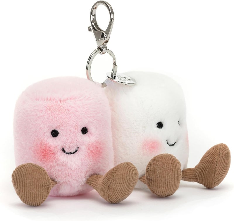 Jellycat Amuseables Marshmallow Keychain Set, 3.5-inch (8.9 cm) - Plush Food Keyring - Perfect Gift - Image 1