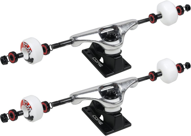Core Skateboard Package 5.0" Trucks with 52mm White Wheels + Components - Image 2