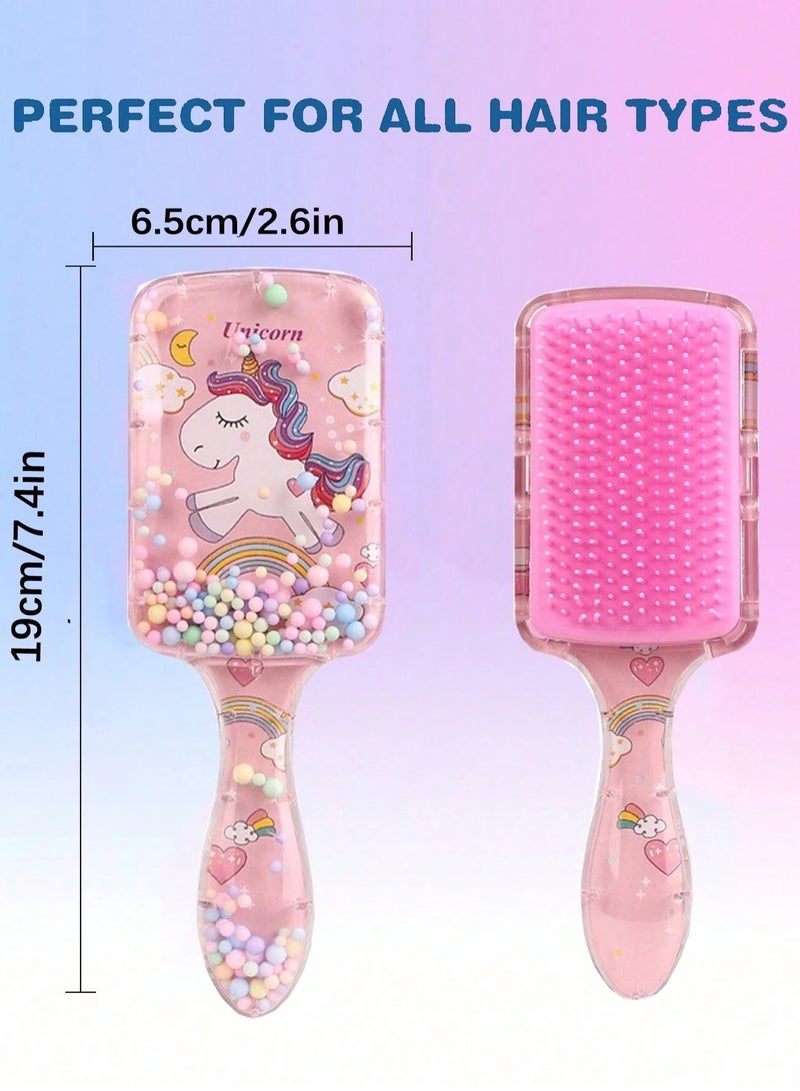 فرشاة شعر للأطفال بتصميم لطيف باللون الوردي - Image 3