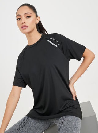 Reflective Stripe Print Short Sleeve Top - pzsku/Z511626F8738946C188E2Z/45/_/1712414880/67e09dff-2666-40e8-9cec-444c1922c2d1