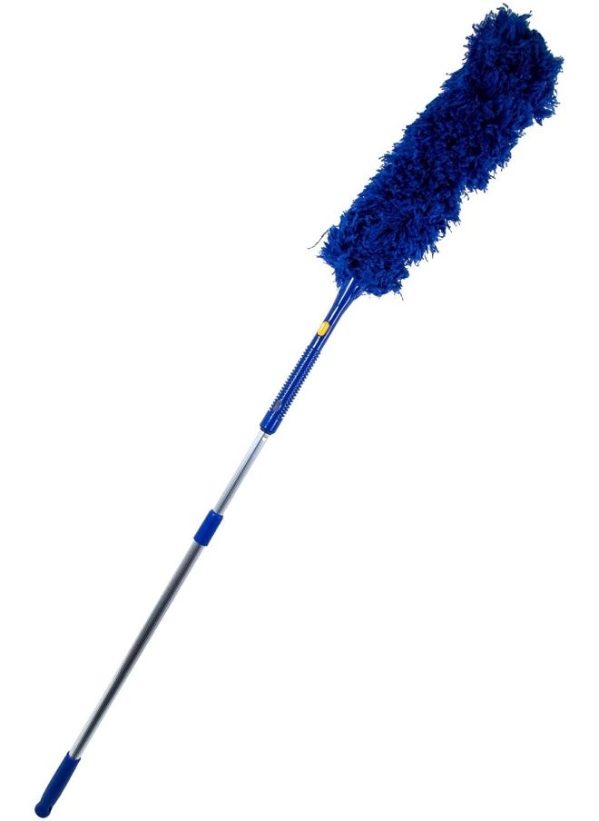 Orchid Neco Telescopic Microfiber Duster Detachable Dusting Tool With Long Handle Premium Dusters For Cleaning Home Ceiling Duster Fan Blinds Resistant Aluminum Pole Feather Duster Cleaner  - Image 3