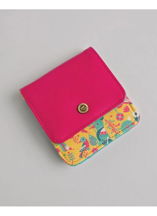 Chumbak Tropical Birdie Wallet - Pink