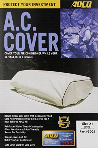 ADCO 3021 White RV Air Conditioner Cover, Size 21 - Image 2