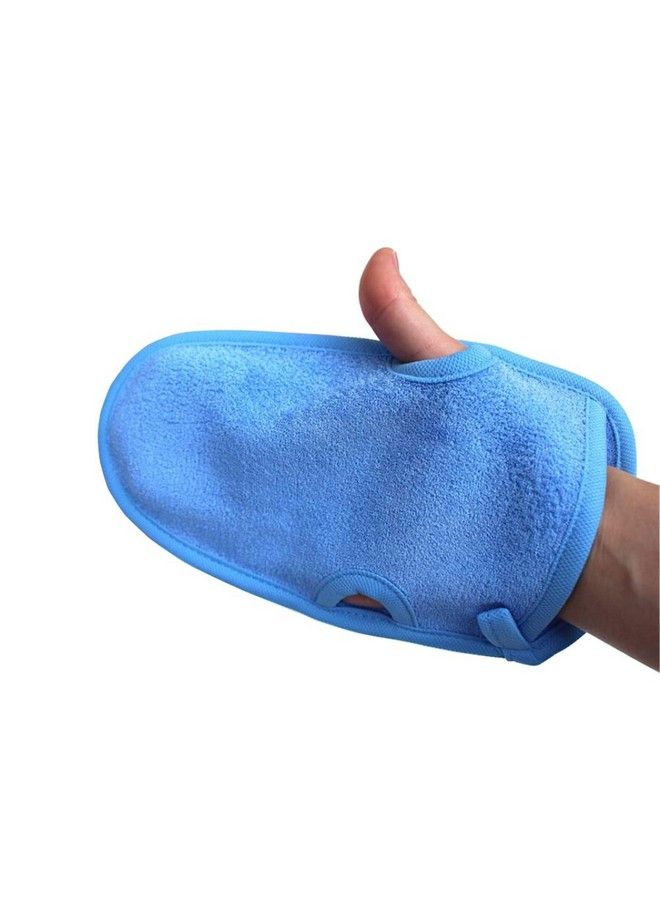 UPSTORE 3Pcs 8.2 X 4.5 Back Rubbing Bathing Shower Exfoliating Mitts Towel Massage Loofah Scrub Spa Mitten For Unisex Children Adult(Color Random)  - Image 3