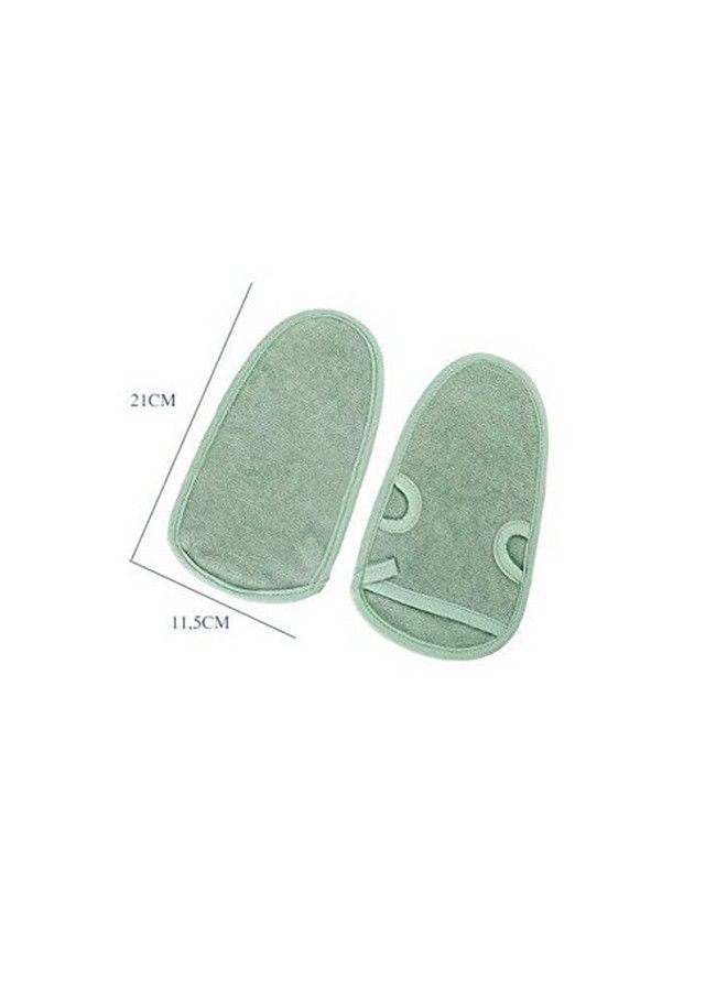 UPSTORE 3Pcs 8.2 X 4.5 Back Rubbing Bathing Shower Exfoliating Mitts Towel Massage Loofah Scrub Spa Mitten For Unisex Children Adult(Color Random)  - Image 5