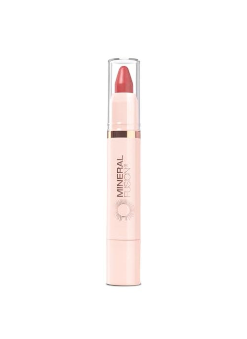 Mineral Fusion Mineral Fusion NEW Sheer Moisture Lip Tint, Buildable Lip Color, Hydrating Lip Balm with Jojoba Oil, Shea Butter & More, Hydrates & Nourishes, FD&C Dye-Free & Hypoallergenic, Confident, Melon Pink 