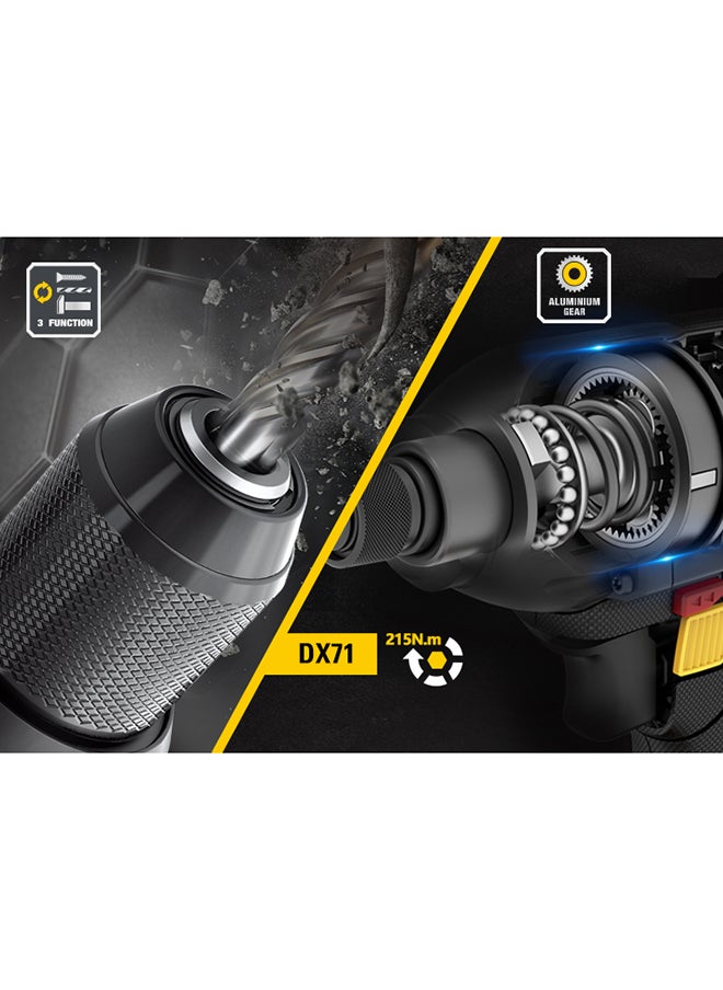 كاتربلر مجموعة كومبو CAT DX12K 18V 2in1 (مثقاب إزميل ومفك تأثير)  - Image 4