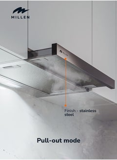 MILLEN 90 cm Slide-Out Range Hood – 3 Years Warranty, Filters Included  - Image 4