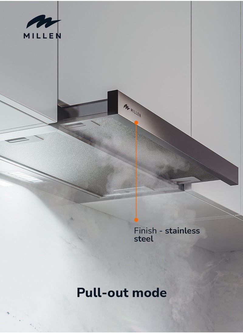 MILLEN - 90 cm Slide-Out Range Hood – 3 Years Warranty, Filters Included - Image 1