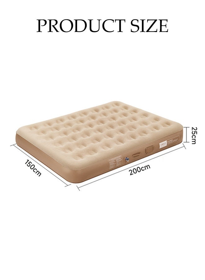 Spides Fully Automatic Inflatable Mattress Portable Thick Outdoor Camping Air Mattress with Self-Inflation/Deflation Foldable Blow Up Mattress with Built-in Electric High-Speed Pump for Camping, Home, Guests, Portable, Travel - Image 4
