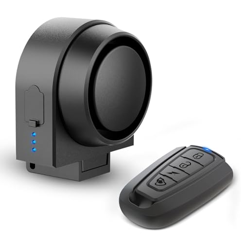 XIAOKOA Smart Anti Theft Alarm System: Alarms with Remote, 115dB USB-C Rechargeable Waterproof, Security Protection for Bike Motorcycle Ebike Electric Scooter - Image 1