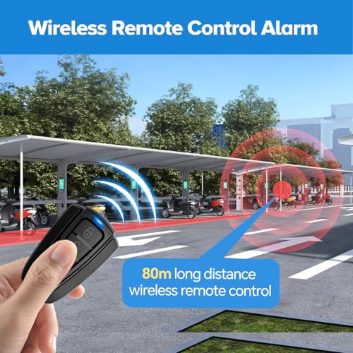 XIAOKOA Smart Anti Theft Alarm System: Alarms with Remote, 115dB USB-C Rechargeable Waterproof, Security Protection for Bike Motorcycle Ebike Electric Scooter - Image 3